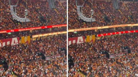 Galatasaray tribünlerinden 'Mustafa Kemal'in askerleriyiz' tezahüratı