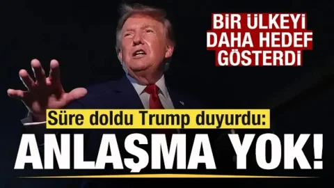 Trump mutabakatı uzatmayacağını duyurdu ve bir ülkeyi hedef gösterdi