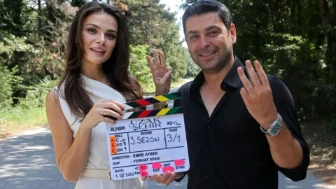 Uzak Şehir setinde 3. sezon heyecanı; Alya ve Cihan'dan ilk kareler