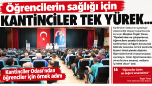 Öğrencilerin sağlığı için kantinciler tek yürek…